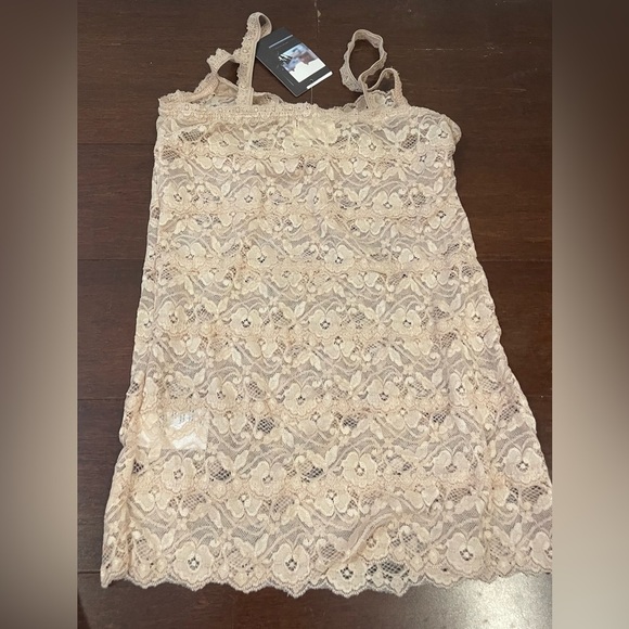 Pins & Needles Tops - nwt anthro Lace camisole in nude small